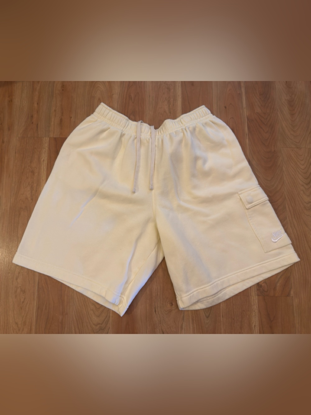 Nike Sportswear Club Fleece Cargo Shorts CZ9956-113 Coconut Milk/white Men’s L